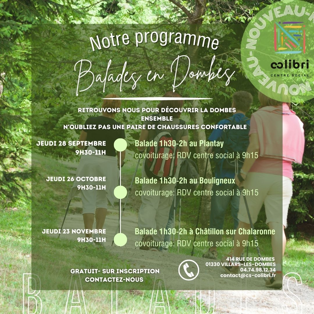 Balade Dombes Adultes Séniors